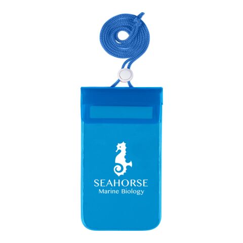 Waterproof Pouch With Neck Cord Translucent Blue | No Imprint | not available | not available