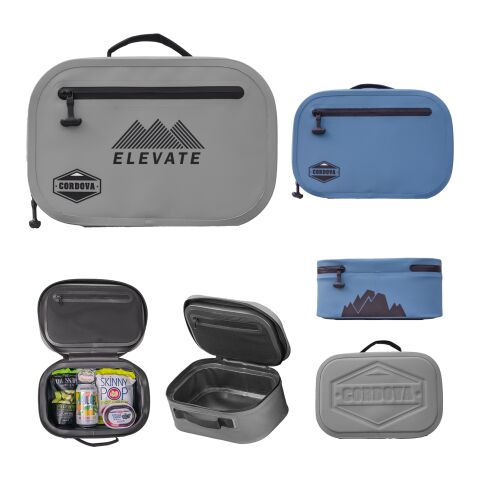 Cordova Backcountry Class Lunchpack Cooler Blue | 1-color Transfer Print | Side1 | 8.00 Inches × 2.50 Inches