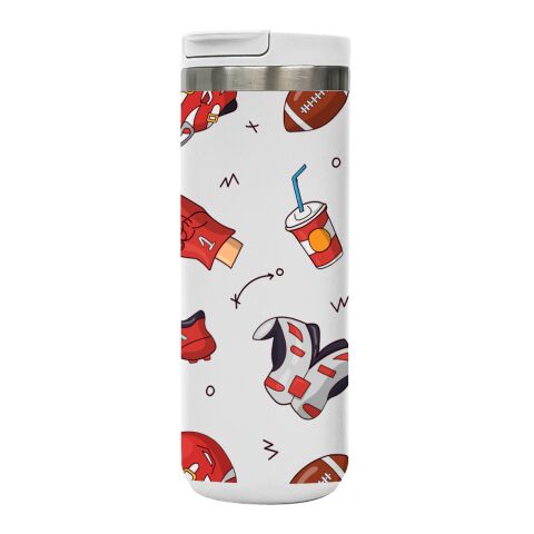 18 Oz. Full Color Sienna Stainless Steel Bottle White | No Imprint | not available | not available