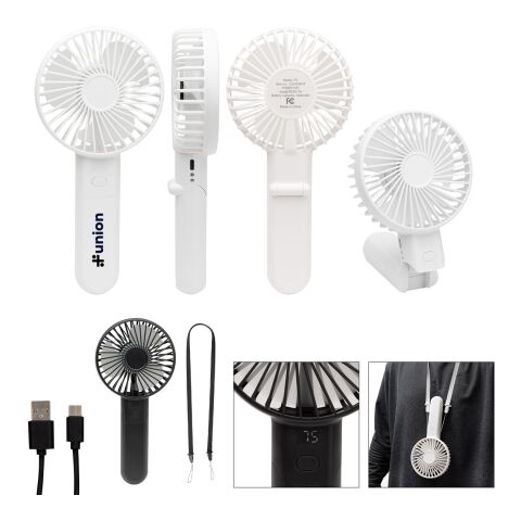 Bend &amp; Snap Rechargeable Fan Black | No Imprint | not available | not available