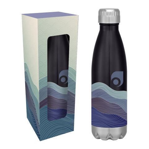 16 Oz. Full Color Swiggy Stainless Steel Bottle With Custom Window Box Silver | No Imprint | not available | not available