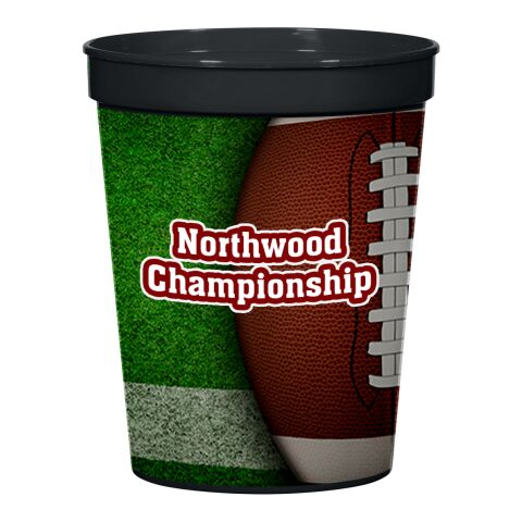 16 Oz. Full Color Big Game Stadium Cup Black | No Imprint | not available | not available