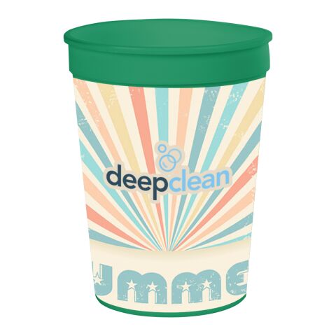 12 Oz. Full Color Big Game Stadium Cup Green | No Imprint | not available | not available
