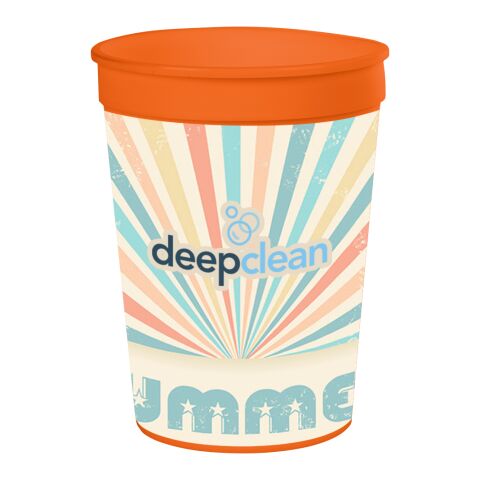 12 Oz. Full Color Big Game Stadium Cup Orange | No Imprint | not available | not available