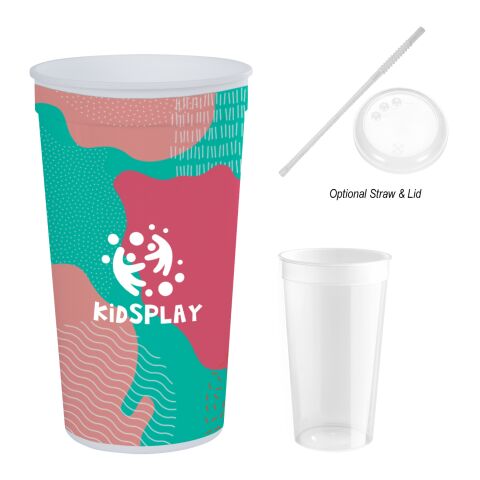 32 Oz. Full Color Big Game Stadium Cup White | CB Drinkware Small | Wrap | 11.75 Inches × 6.50 Inches