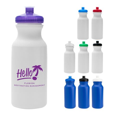 20 Oz. Hydration Water Bottle Royal Blue | Silk Screen | Side 2 | 2.50 Inches × 3.50 Inches