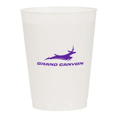16 Oz. Frost Flex Stadium Cup Frost Clear | SILK SCREEN | Side1 | 3.50 Inches × 3.00 Inches
