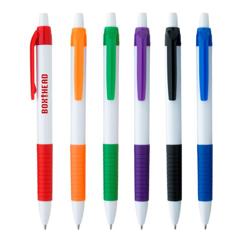 SERRANO PEN White/Blue | Screen Print | Barrel | 1.7500 Inches × 0.3750 Inches