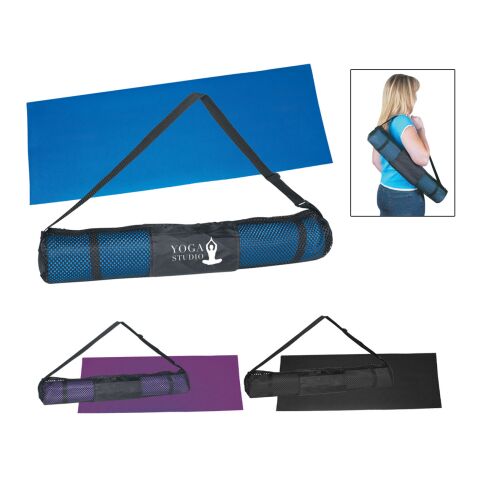 Yoga Mat And Carrying Case Purple | Silk Screen | Side1 | 4.00 Inches × 3.00 Inches