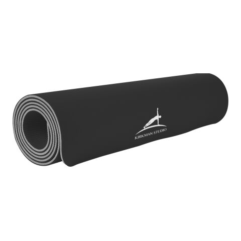 Two-Tone Double Layer Yoga Mat Black | SILK SCREEN | Top | 5.00 Inches × 5.00 Inches