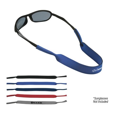 Sunglass Strap Navy Blue | 1-color Screen Print | Side1 | 4.50 Inches × 0.50 Inches