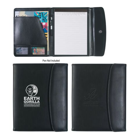 Leather Look Portfolio Black | No Imprint