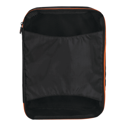 BRIGHTtravels Set of 3 Packing Cubes Standard | Black-Orange | No Imprint | not available | not available
