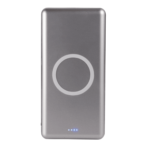 UL Listed Light Up Qi 10000 Wireless Power Bank Gunmetal | No Imprint | not available | not available