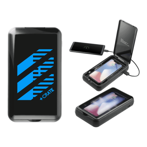 Pristine 10000 Wireless Power Bank w/ UV Sanitizer Standard | Black | No Imprint | not available | not available