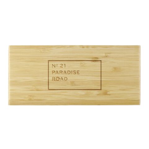 Bamboo Wireless Charging Desk Clock Standard | Natural | No Imprint | not available | not available