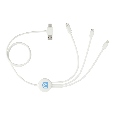 5-in-1 Charging Cable with Coating Standard | White | No Imprint | not available
