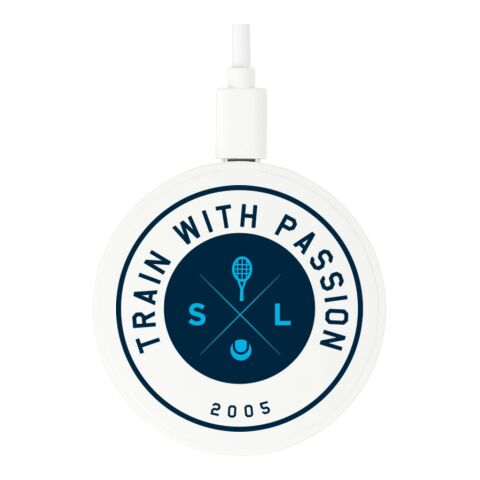 Recycled ABS MagClick™ Fast Wireless Charging Pad White | No Imprint | not available