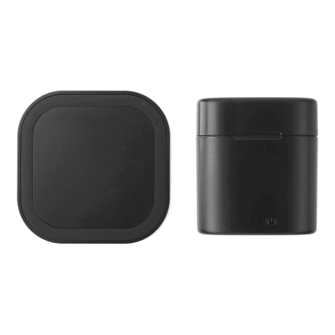 Oros TWS Auto Pair Earbuds &amp; Wireless Charging Pad Standard | Black | No Imprint | not available | not available