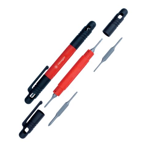 MegaPro 4-In-1 Pocket Driver Red with White | No Imprint | not available | not available