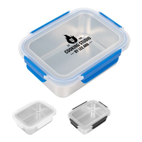 Microwavable Stainless Steel Food Container Silver with Black | No Imprint | not available | not available