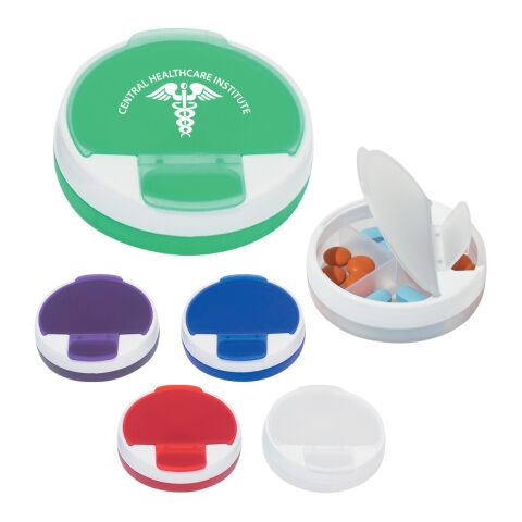 Round Pill Holder Frost Red | No Imprint | not available | not available