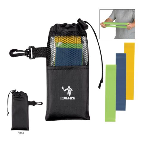 Strength Resistance Band Set Black | No Imprint