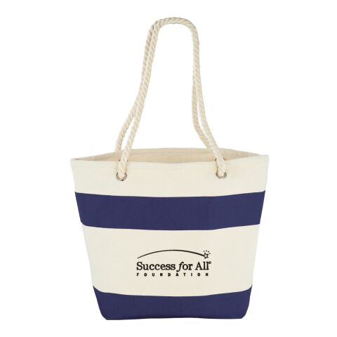 Capri Stripes 12oz Cotton Canvas Shopper Tote 