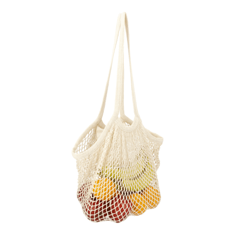 Riviera Cotton Mesh Market Bag w/Zippered Pouch Natural | No Imprint | not available | not available