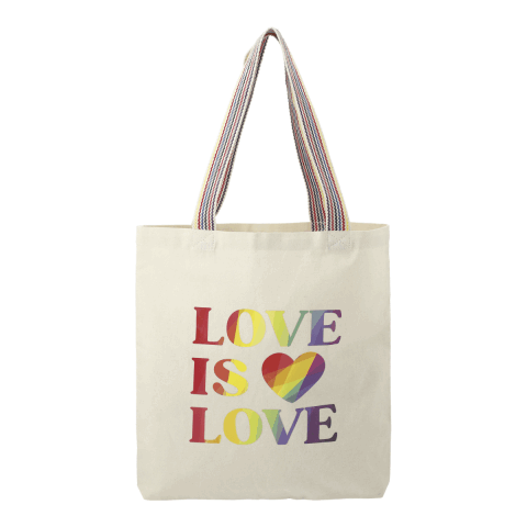 Rainbow Recycled 6oz Cotton Convention Tote 