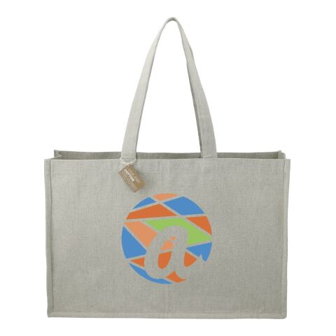 Repose 10oz Recycled Cotton Shoulder Tote Standard | Gray | No Imprint | not available | not available