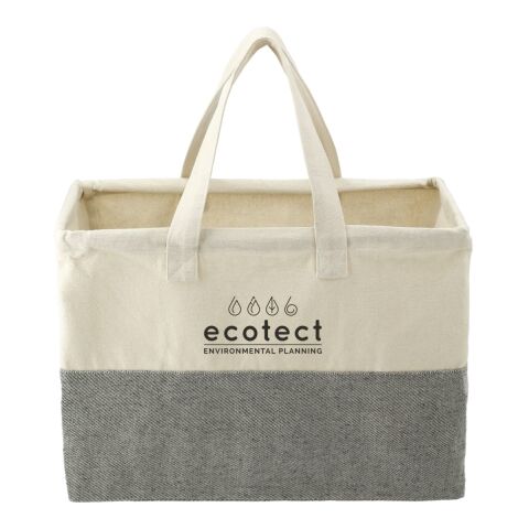 Recycled Cotton Utility Tote Natural-Gray | No Imprint | not available | not available