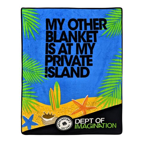 45&quot;x60&quot; Full Color Blanket White | No Imprint | not available | not available