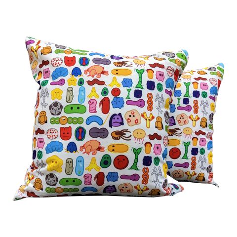Small Full Color Throw Pillow White | No Imprint | not available | not available