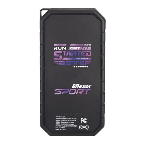High Sierra® IPX 5 Solar Fast Wireless Power Bank Black | No Imprint | not available | not available