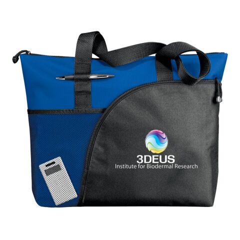 Excel Sport Zippered Utility Business Tote Transparent-Royal Blue | No Imprint | not available | not available