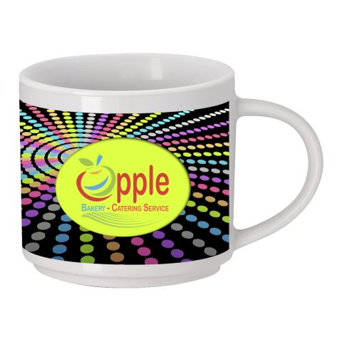 15 Oz. Full Color Mug White | Sublimation | Wrap | 11.12 Inches × 2.62 Inches