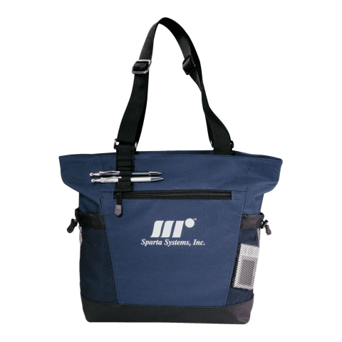 Urban Passage Zippered Travel Business Tote Blue | No Imprint | not available | not available
