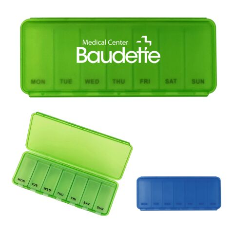 Large 7 Day Pill Container Blue | No Imprint | not available | not available