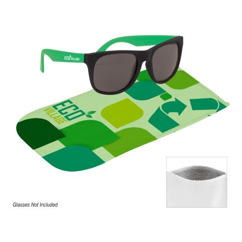 rPET Microfiber Sunglass Pouch White | Sublimation | Pouch | 7.50 Inches × 4.00 Inches