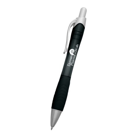 Rio Ballpoint Pen With Contoured Rubber Grip Translucent Black-Translucent Charcoal | No Imprint | not available | not available