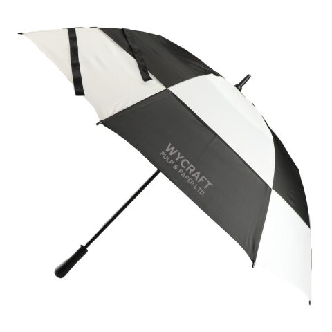 Totes 64&quot; UV Protection Auto Open Golf Umbrella Standard | Black-White | No Imprint | not available | not available