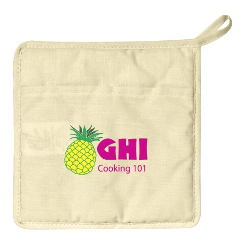 Quilted Cotton Canvas Pot Holder Beige | No Imprint | not available | not available