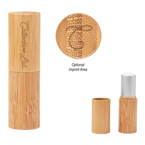 Bamboo Lip Moisturizer Stick White | No Imprint