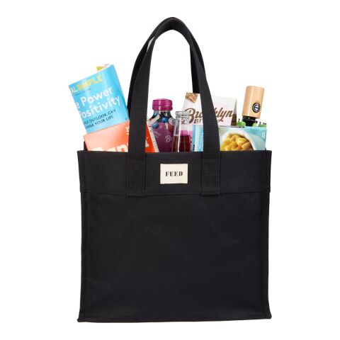 FEED Organic Cotton Market Tote Standard | Black | No Imprint | not available | not available