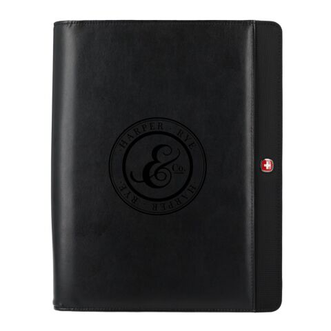 Wenger Recycled Tech Zippered Padfolio Standard | Black | No Imprint | not available | not available