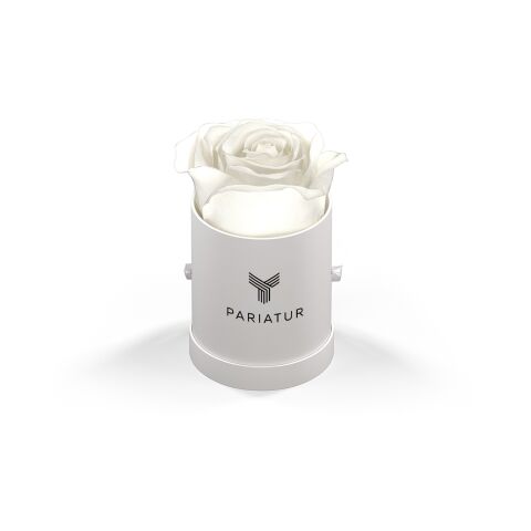 Classique Mini Round by VeF White Box | 1-color Screen Print | Front | 1.50 Inches × 1.25 Inches