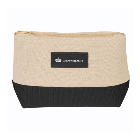 Allure Cosmetic Bag Natural with Brown