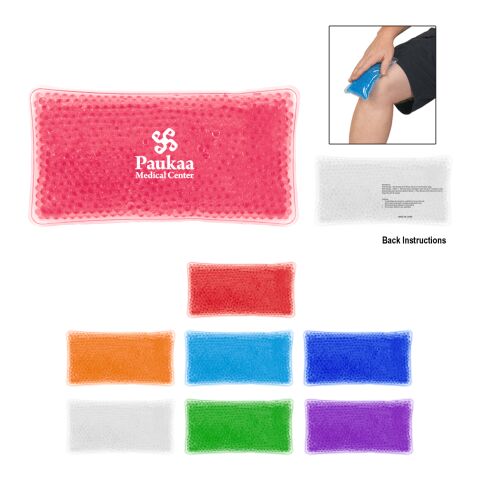 Gel Beads Hot/Cold Pack transparent | 1 color PAD PRINT | Side1 | 3.00 Inches × 2.00 Inches