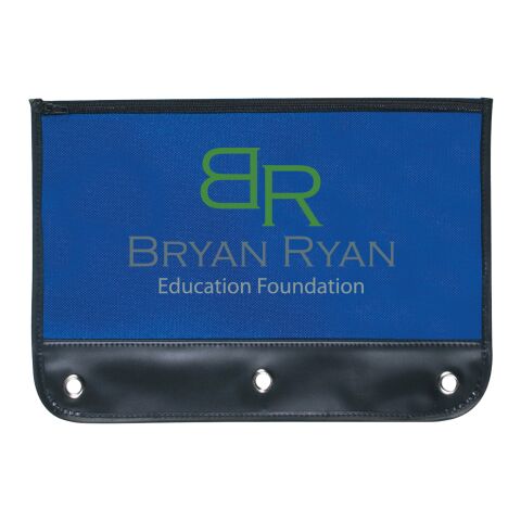 Zippered Pencil Case Royal Blue with Black | No Imprint | not available | not available